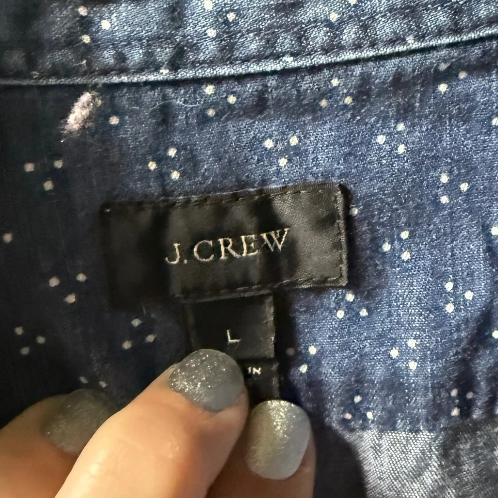 JCrew Mens Slim Fit Button down shirt size L